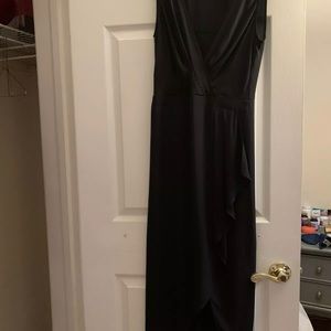 Long evening black bcbg dress